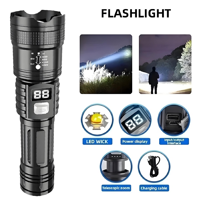 100000 High Power Led Flashlig - Outdoor Power Meter Bike review and price